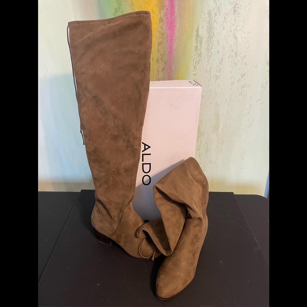 Aldo Taupe over the knee boots